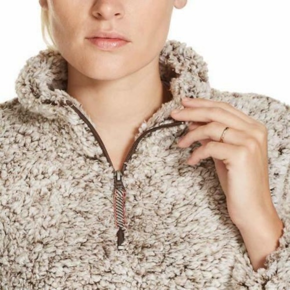 Weatherproof Vintage Frosty Tipped Sherpa Pullover - Picture 2 of 6